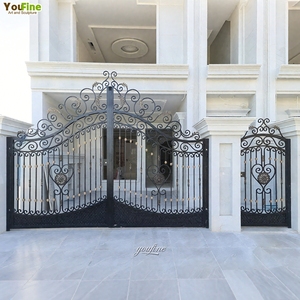 Floral <strong>Garden</strong> Wrought Iron <strong>Garden</strong> <strong>Arch</strong> <strong>with</strong> <strong>Gate</strong> - Product Image 6