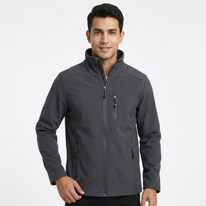 Compre la Chaqueta con Capucha Impermeable de Lona para Hombre Más Vendida, Chaqueta Deportiva para Exteriores con Cuello Alto, Transpirable y Calefactable, Disponible en Todas las Tallas - Product Image 1