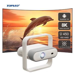 Mini <span class=keywords><strong>projecteur</strong></span> LCD Topleo Android 14, compatible 4K, courte focale, WiFi HD, 450 lumens ANSI - Product Image 1