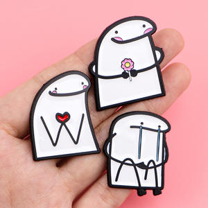 Bier Figuur Eenvoudige Tekening Karakters Emaille Pinnen Cartoon Eenvoudige Vereenvoudigde Figuren Met Bier Broches Reversspeld Badge - Product Image 4