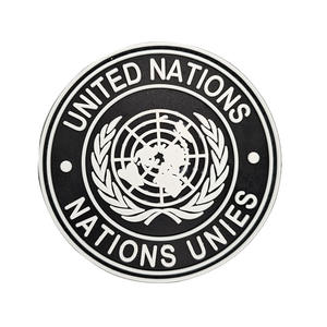 Écussons tactiques en chenille PVC 3D gaufré, souple, écologique, imperméable, noir et blanc, pour chapeaux - Product Image 3