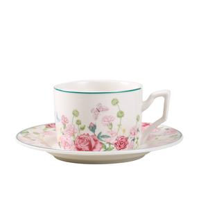 <span class=keywords><strong>Set</strong></span> Moderno di Tazza e Piattino in Ceramica con Design Floreale Raffinato per Tè Pomeridiano Casual, Regalo Romantico di Alta Classe - Product Image 6