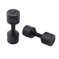 Goupilles d'alignement à dégagement rapide Qwik-Release - Goupilles à double trou de 7/16 po en acier au carbone avec bouton-poussoir, revêtement oxyde noir, lot de 2 pour l'automobile