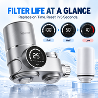 Filtre à eau pour robinet de cuisine, filtration composite 8 étapes, réduit l'odeur de chlore, la formation de tartre, stérilisation UV pour usage domestique