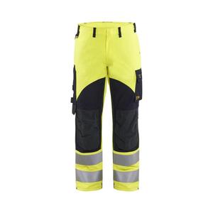 Blaklader กางเกงทำงานขายาวแบบหลาย158815123389D100กางเกงผ้าทอลาย7330509623893สีเหลือง/สีกรมท่า - Product Image 1