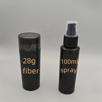 Spray de colle pour fibres capillaires personnalisé 100 ml, kit de fixation forte 27,5 g avec spray pour la création de fibres capillaires bouclées