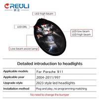 Kit de modernisation de phares LED CREULI 2023, style Matrix 992, vente directe d'usine, Plug and Play pour Porsche 911 997.1 997.2 2004-2011