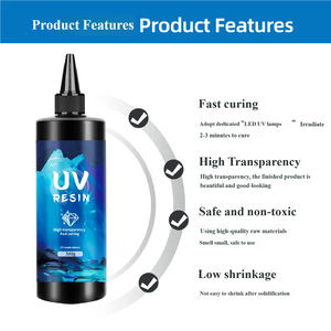 Résine UV haute transparence 100g pour bijoux, colle UV cristalline à faible odeur, résine époxy à durcissement rapide pour la création de bijoux DIY - Product Image 5