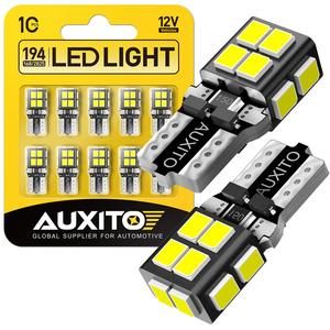 หลอดไฟ LED AUXITO 194 6000K สีขาว 168 2825 W5W T10 สำหรับรถยนต์ ใช้แทนหลอดไฟภายในรถ ไฟโดม ไฟแผนที่ ไฟท้าย ไฟจอด ไฟป้ายทะเบียน - Product Image 1