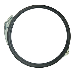 Nhà Máy 250Mm Thép Mạ Kẽm Ống Kẹp Với Miếng Đệm Cao Su Màu Đen Nhanh Chóng Phát Hành Kẹp Nhanh Chóng Khóa Clip - Product Image 1