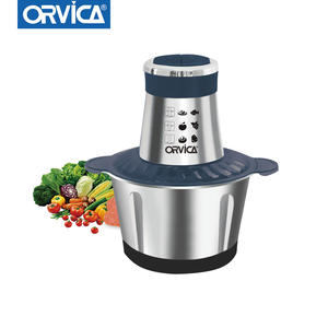 Hachoir à viande électrique en acier inoxydable, appareil de cuisine domestique pour la préparation des aliments, trancheuse à viande - Product Image 1