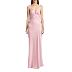 Vestido Sexy de Color Sólido Personalizado, Nuevo Modelo 2025, con Tirantes Finos, Sin Mangas, Estilo Casual, Maxi Vestidos para Damas - Product Image 1