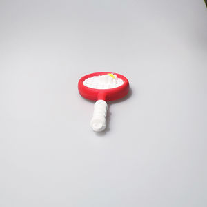 Llavero personalizado deportivo con forma de raqueta de bádminton, colgador para llaves de coche, artículo decorativo para mochila hecho de PVC o resina. - Product Image 1