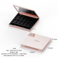 Palette à paupières magnétique vide en plastique multicolore personnalisée, réutilisable, avec logo