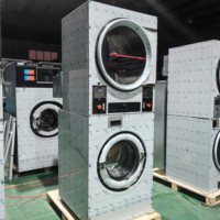 Stack Washer Dryer Card Payment Supported Commercial Stacked Washer Dryer Selfservice Laundry Equipment