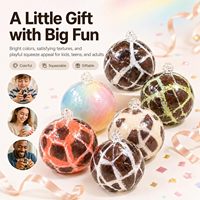Vente en gros de jouets en TPR faits à la main en forme de boule de chocolat, avec coque croustillante et cirée, doux à presser, anti-stress, pour adultes, cadeau de décompression