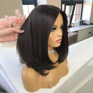 Luxury Wigs Natural Looking Full Pu Thin Skin Silicone Human Wig Jewish Wigs Human Hair Skin Tops For White Women