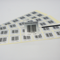 Étiquette en papier blanc avec logo personnalisé en rouleau Code QR et étiquette de rouleau d'avertissement imperméable