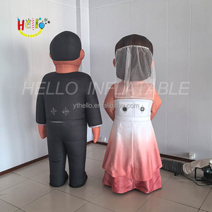 Costume gonflable personnalisé pour spectacle de scène de dessin animé gonflable, costume de jeunes mariés - Product Image 2