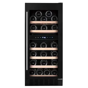 Vinopro 88L Smart Wine Fridge Electric Dual Zone Compressor 32 Bottle Wine Cooler For Hotel Use