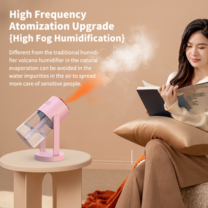 เครื่องเพิ่มความชื้นในบ้านอัจฉริยะพร้อมการควบคุมแอป WiFi เครื่องพ่นอโรมาเธอราพีรูปดอกไม้นิรันดร์ปรับความชื้นในรถยนต์สำหรับห้องเด็กอ่อน/สำนักงาน - Product Image 3