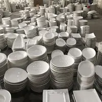 Assiette en porcelaine blanche unie, vente en gros d'usine, plaque en céramique blanche, assiette en céramique et plat en céramique