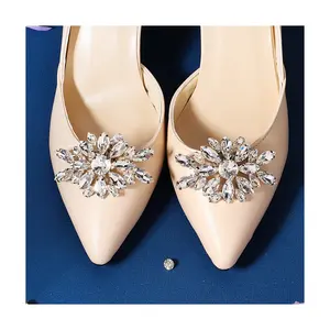 Hot Selling Rhinestone Crystal Schoenen Clip Schoenen Broche Hoge Hakken Bridal Wedding Vrouwen Gesp Accessoires Clip