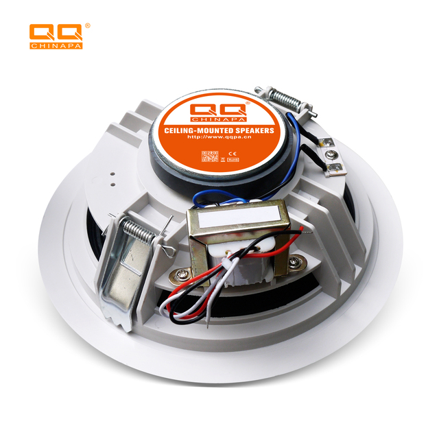 QQCHINAPA Customized Supplier Professional Economical Coaxial PA System Ceiling Speaker for Public Address System