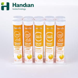 프라이빗 라벨 면역 강화 비타민 C 1000mg + 아연 10mg 발포정 세포 보호용 - Product Image 2