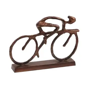 Racing Cyclist Sculpture Moulded Skilfully Bicycle Shadow Heirloom Gift Tour De France Cycling Fan