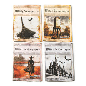 20 feuilles/paquet Autocollants décoratifs sur le thème du <span class=keywords><strong>journal</strong></span> sombre de <span class=keywords><strong>la</strong></span> série Sorceress's <span class=keywords><strong>Gazette</strong></span> pour journaux manuscrits - Product Image 5