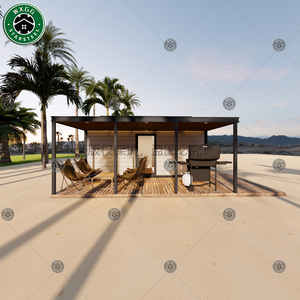 บ้านสำเร็จรูปแบบโมดูลาร์สีขาว แผงแนวนอน บ้านพักสำเร็จรูปโครงเหล็กเบา บ้านพักตากอากาศ วิลล่า - Product Image 6