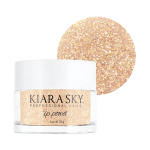 Poudre à tremper Kiara Sky Shimmery Gold Tones 1 oz pour manucure First Class Ticket - Product Image 1