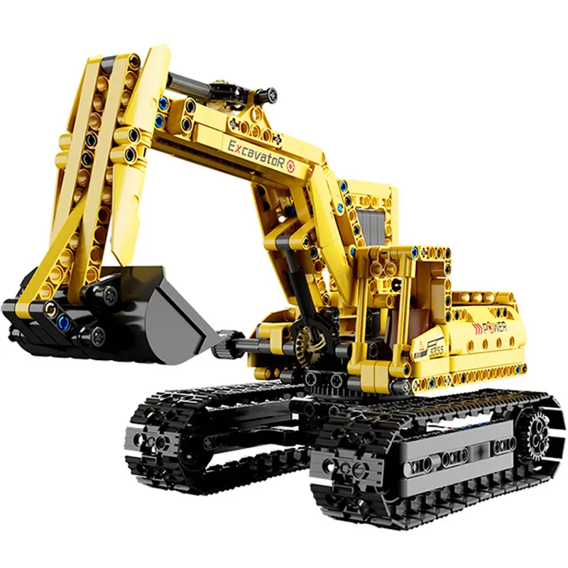 DIY Construction Toys Excavator Bucket Building Blocks Truck Engineering Model Assembly Brick Blocks
