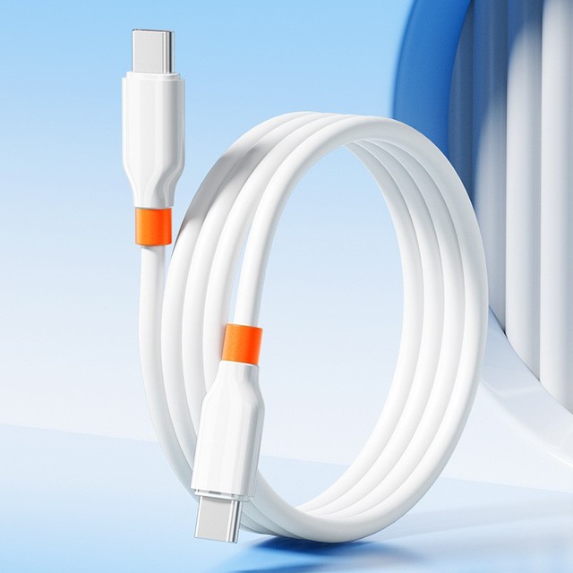 USB C to USB C Cable Liquid Silicone 60W Fast Charging Durable Soft Type-C Charger Cord Fast Charging Data Cable