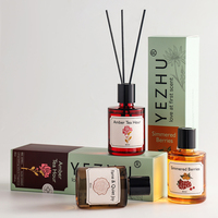 Diffuseur d'arômes pour suite d'hôtes en location vacances, 80 ml, parfum Baies Chaudes, flacon en verre, bâtonnets en fibre, pour kit d'accueil et diffusion en commerce de détail