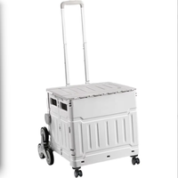 Chariot pliant carré en plastique à 4 roues de grande qualité pour le camping - Vente en gros