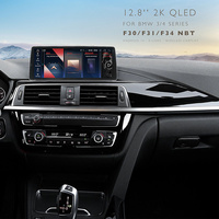 Autoradio Android 14 2K QLED 12,8 pouces pour BMW Série 3 Série 4 F30 F31 F34 NBT Navigation GPS 4G LTE CarPlay sans fil