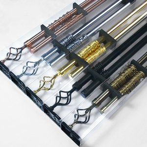 Tringles à rideaux longues en métal de luxe <span class=keywords><strong>Tringle</strong></span> à rideaux <span class=keywords><strong>extensible</strong></span> de douche réglable - Product Image 2