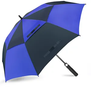 Parapluies de golf personnels à double couche et coupe-vent pour l'extérieur