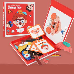 Tablero de dibujo para niños, rompecabezas magnético, tráfico, Océano, vestido, pegatina magnética, juego de rompecabezas, cambio de ropa, juego de juguete a juego - Product Image 4