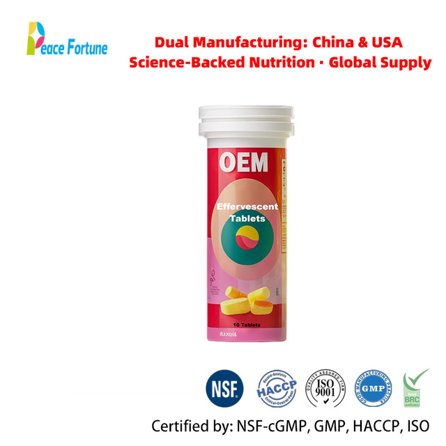 OEM Multivitamins Effervescent Tablets - Vitamin C & B Complex - Food Supplement for Daily Wellness - Private Label