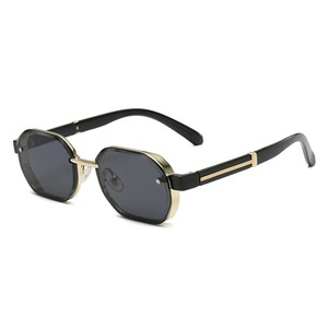2026 new cross-border <b>retro</b> <b>sunglasses</b> European and American fashion sunshade polygon glasses men and women high sense - Product Image 2