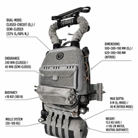 Autorespirateur de plongée technique CCR avec matériau EVA à séchage rapide, équipement de respiration sous-marine sécurisé pour la marine et la plongée technique