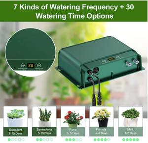 Pico de riego automático solar para plantas, sistema de riego de flores, riego por goteo automático para el hogar interior - Product Image 5