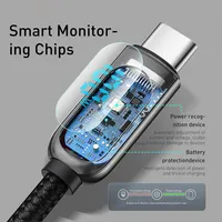 Baseus-Câble USB C PD 100W, pour iPhone 15 Pro Max, charge rapide, type C, pour Xiaomi Samsung, câble de données pour MacBook