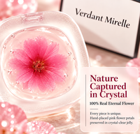 Verdant Mirelle Eternal Real Flower Jelly Blush Bálsamo Transparente que Cambia de Color con la Temperatura, Acabado Natural Claro para Labios y Mejillas 2 en 1
