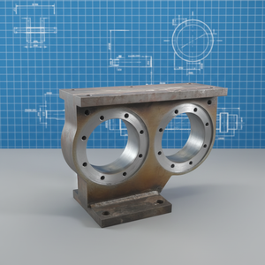 Boîtier de roulement à double alésage robuste et fabriqué pour les machines métallurgiques et industrielles - Product Image 5