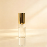 Botol Parfum Mini Kaca Berkualitas Premium 5ml 10ml, Vial Tipis Bertekanan, Botol Sampel Parfum Kosong