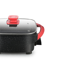 Fournisseur de cuisine Ustensiles de cuisine 6.5L Marmite marbrée avec poignée en bakélite Logo personnalisé Marmite électrique multifonction